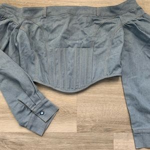 Fashion Nova Jean Corset Top